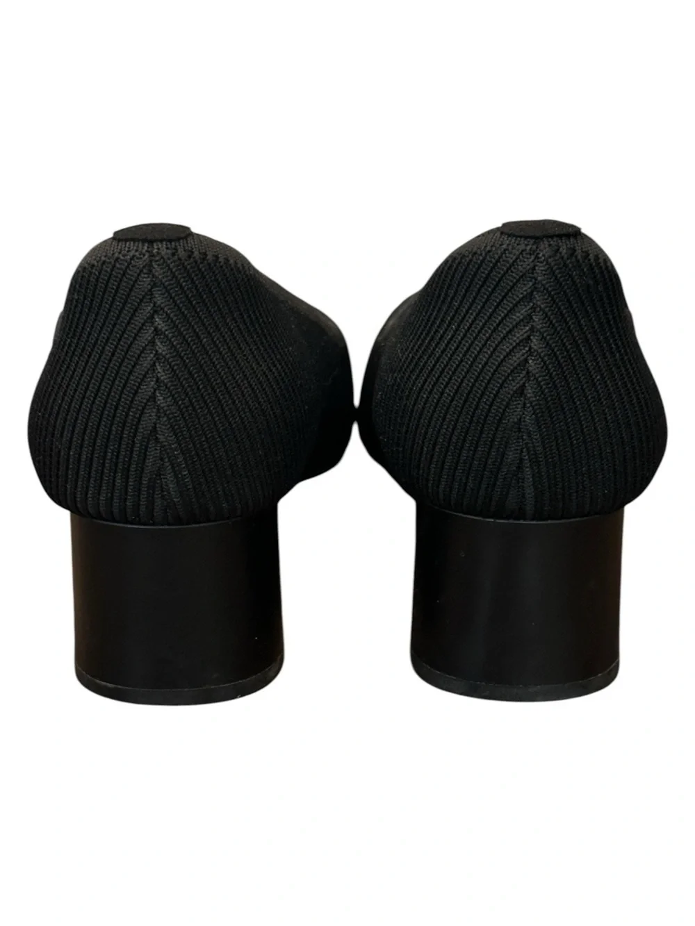 VIVAIA Megan Square-Toe Woven Chunky Block Heels Black Women’s US9/EU40 $179 - Picture 4 of 7